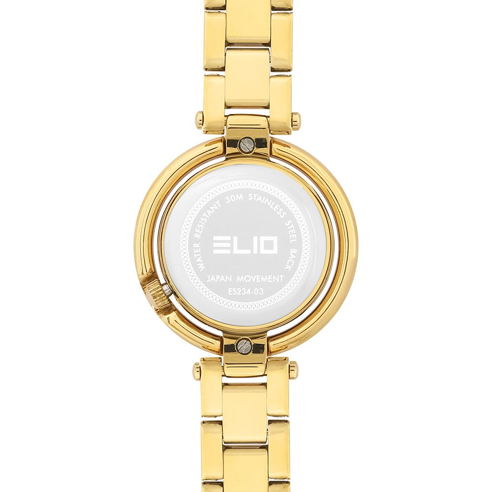 Đồng hồ Elio Sunshine 30 mm Nữ ES234-03 Màu Vàng