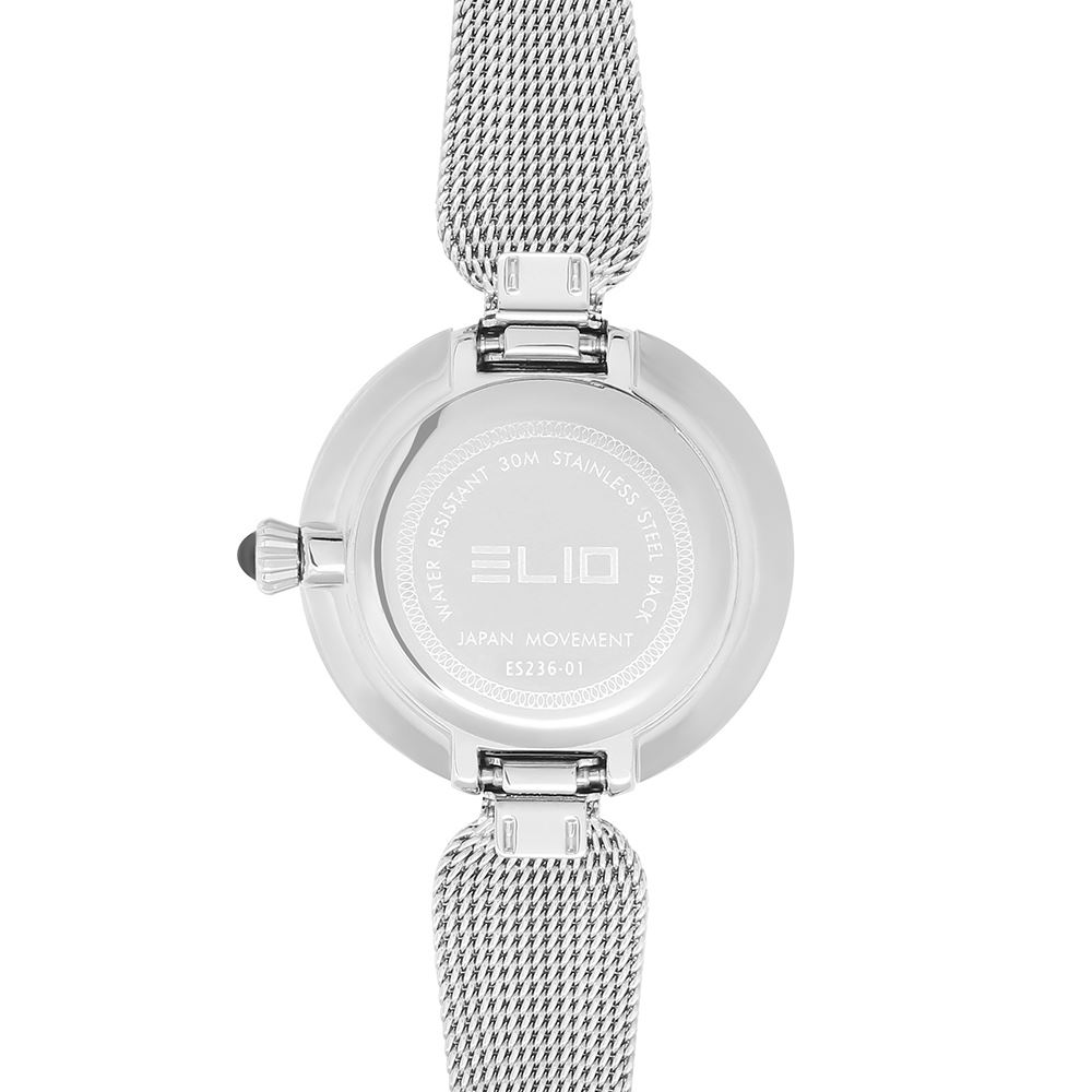 Đồng hồ Elio Sunshine 28 mm Nữ ES236-01 Màu Bạc