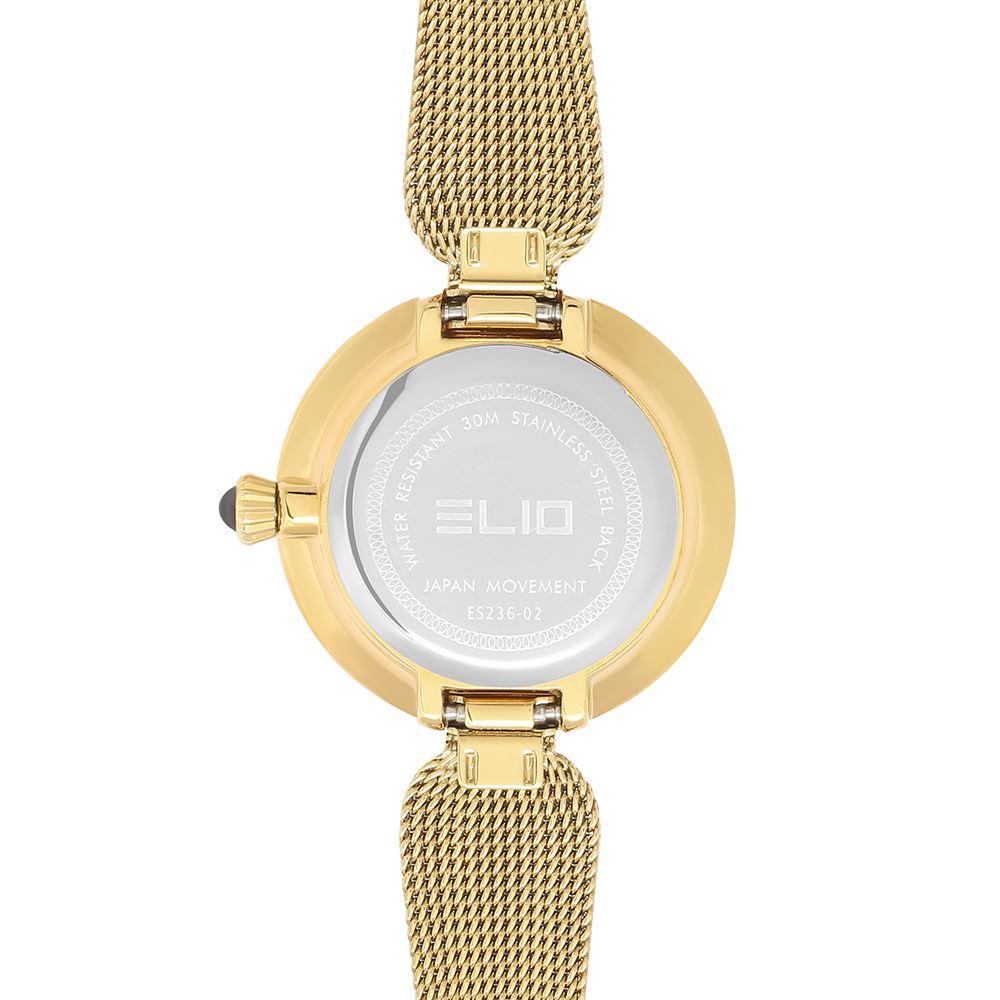 Đồng hồ Elio Sunshine 28 mm Nữ ES236-02 Màu Vàng