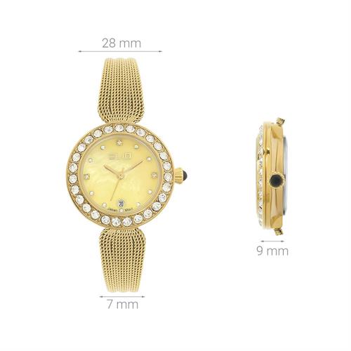 Đồng hồ Elio Sunshine 28 mm Nữ ES236-02 Màu Vàng