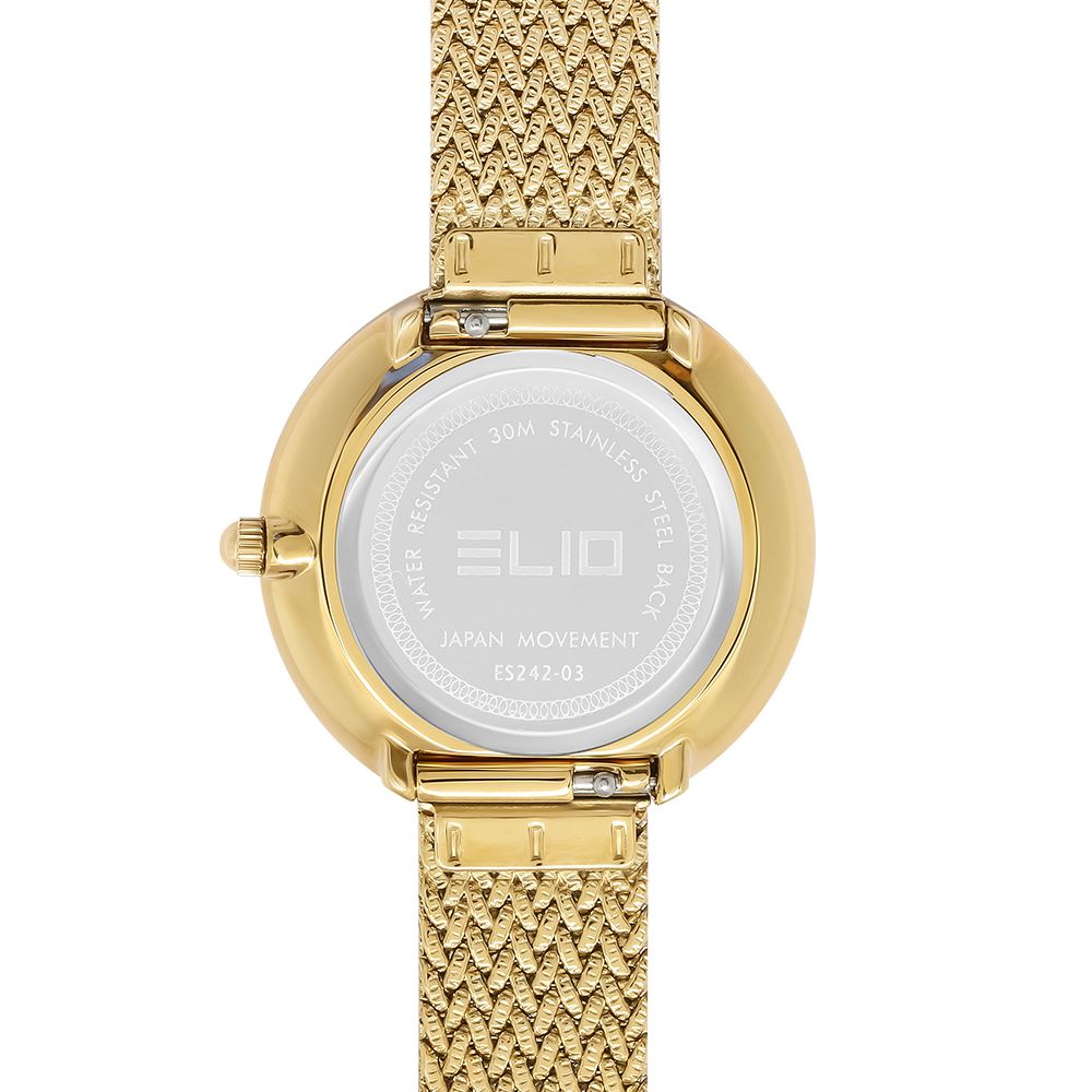 Đồng hồ Elio 33 mm Nữ ES242-03 Màu Vàng