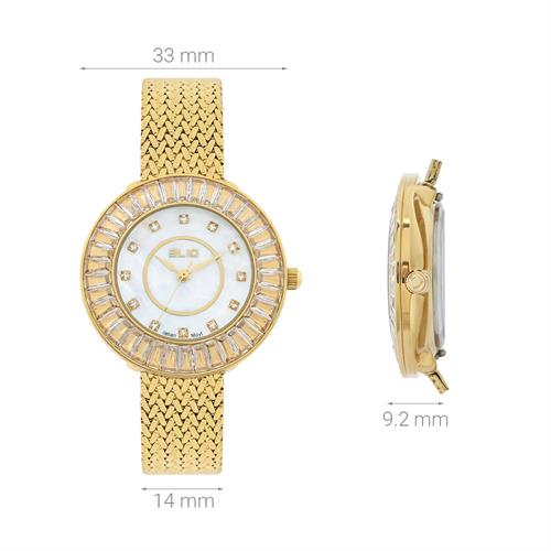 Đồng hồ Elio 33 mm Nữ ES242-03 Màu Vàng