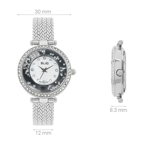 Đồng hồ Elio 30 mm Nữ ES244-02 Màu Bạc