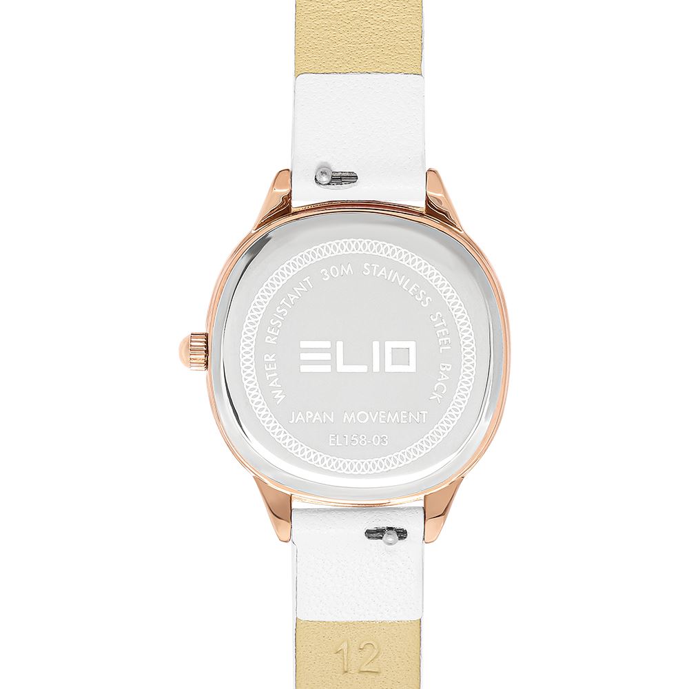 Đồng hồ Elio Starlight 28 mm Nữ EL158-03 Màu Trắng
