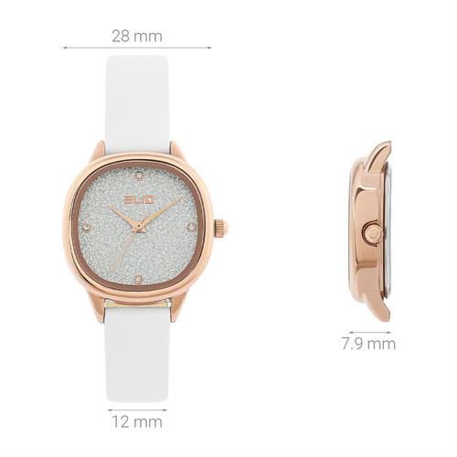 Đồng hồ Elio Starlight 28 mm Nữ EL158-03 Màu Trắng