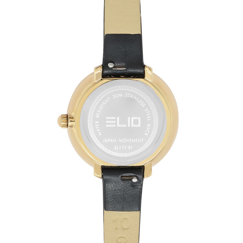 Đồng hồ Elio 28 mm Nữ EL177-01 Màu Đen