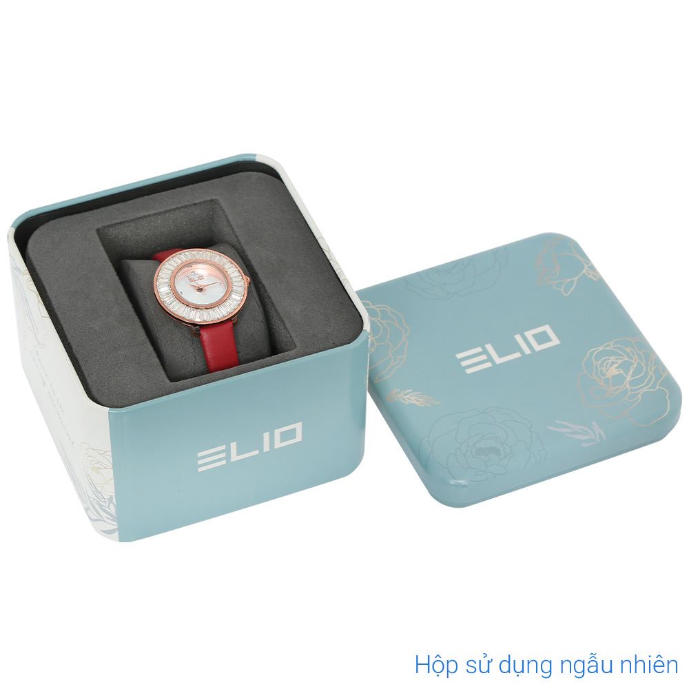 Đồng hồ Elio 28 mm Nữ EL177-02 Màu đỏ