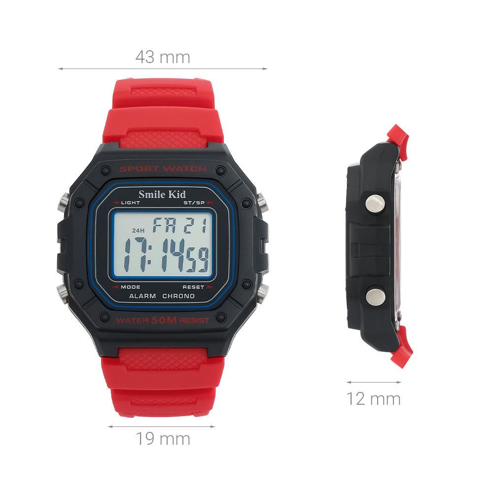 Đồng hồ Smile Kid 43 mm Trẻ em SL141-03 Màu Đỏ