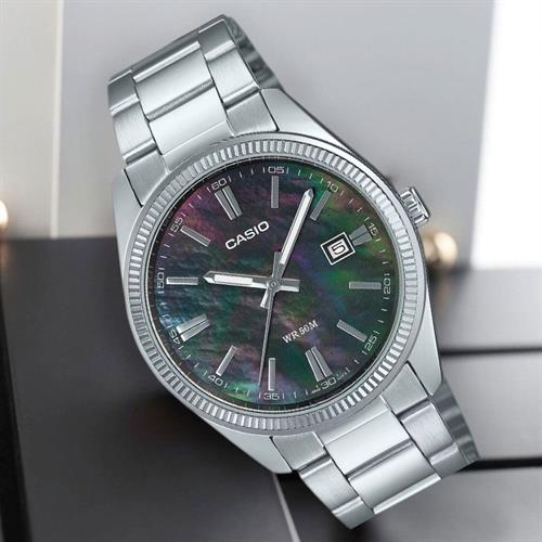 Đồng hồ Casio 38.5 mm Nam MTP-1302DS-1AVDF Màu Bạc