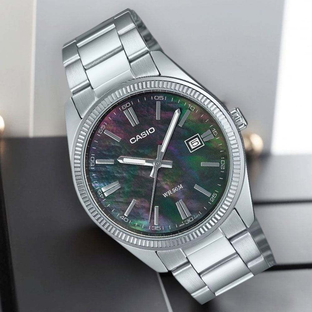 Đồng hồ Casio Timeless 38.5 mm Nam MTP-1302DS-1AVDF Màu Bạc
