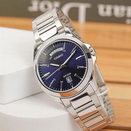 Đồng hồ Casio 39.8 mm Nam MTP-1370D-2A2VDF Màu Bạc