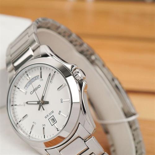 Đồng hồ Casio 39.8 mm Nam MTP-1370D-7A3VDF Màu Bạc