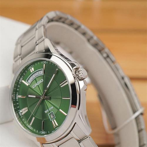 Đồng hồ Casio 39.9 mm Nam MTP-1381D-3AVDF Màu Bạc