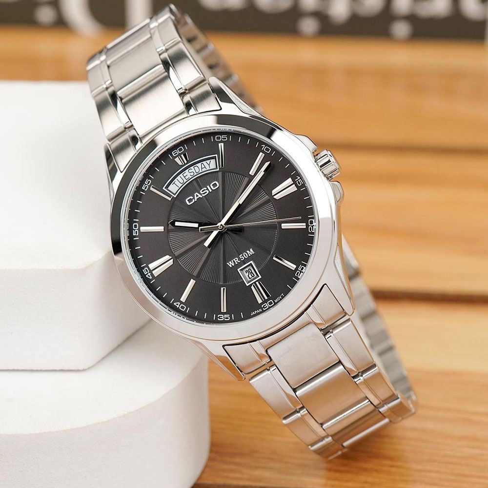 Đồng hồ Casio Timeless 39.9 mm Nam MTP-1381D-8AVDF Màu Bạc