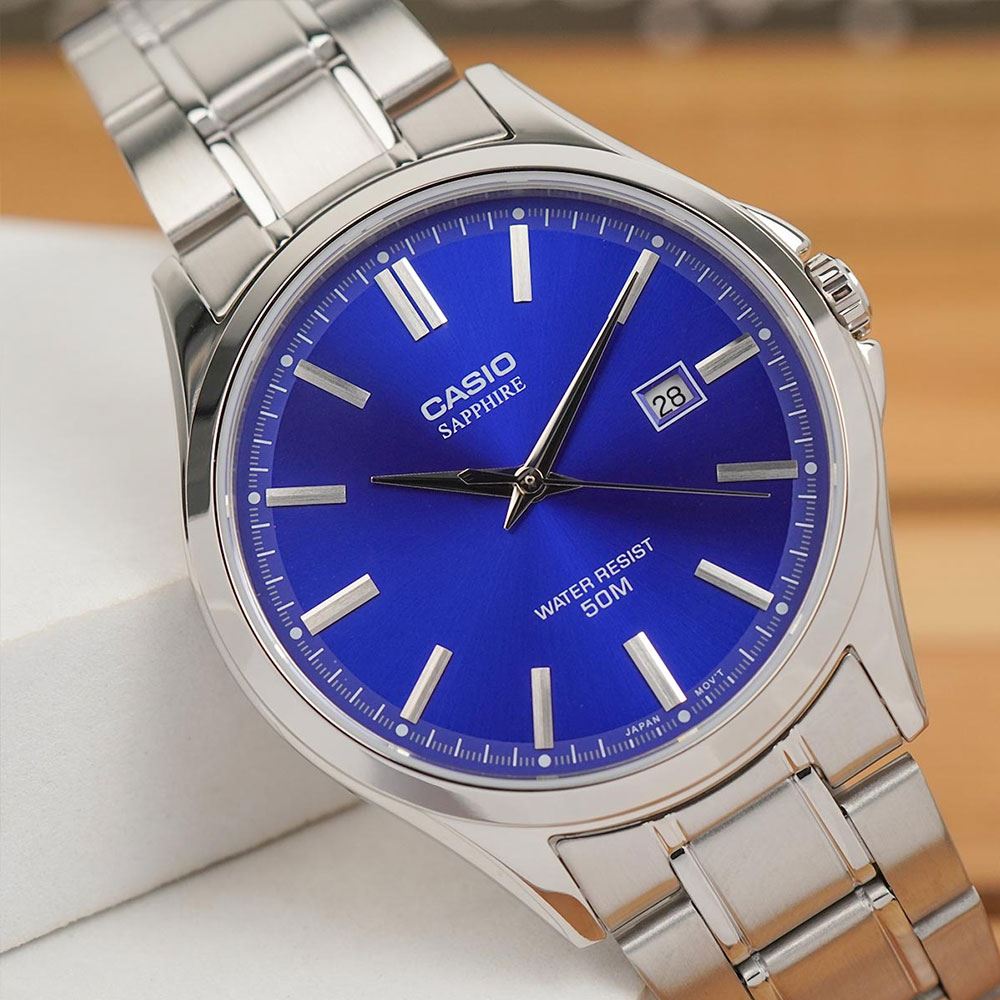 Đồng hồ Casio Timeless 41.3 mm Nam MTS-115D-2A1VDF Màu Bạc