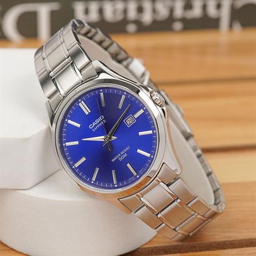 Đồng hồ Casio 41.3 mm Nam MTS-115D-2A1VDF Màu Bạc