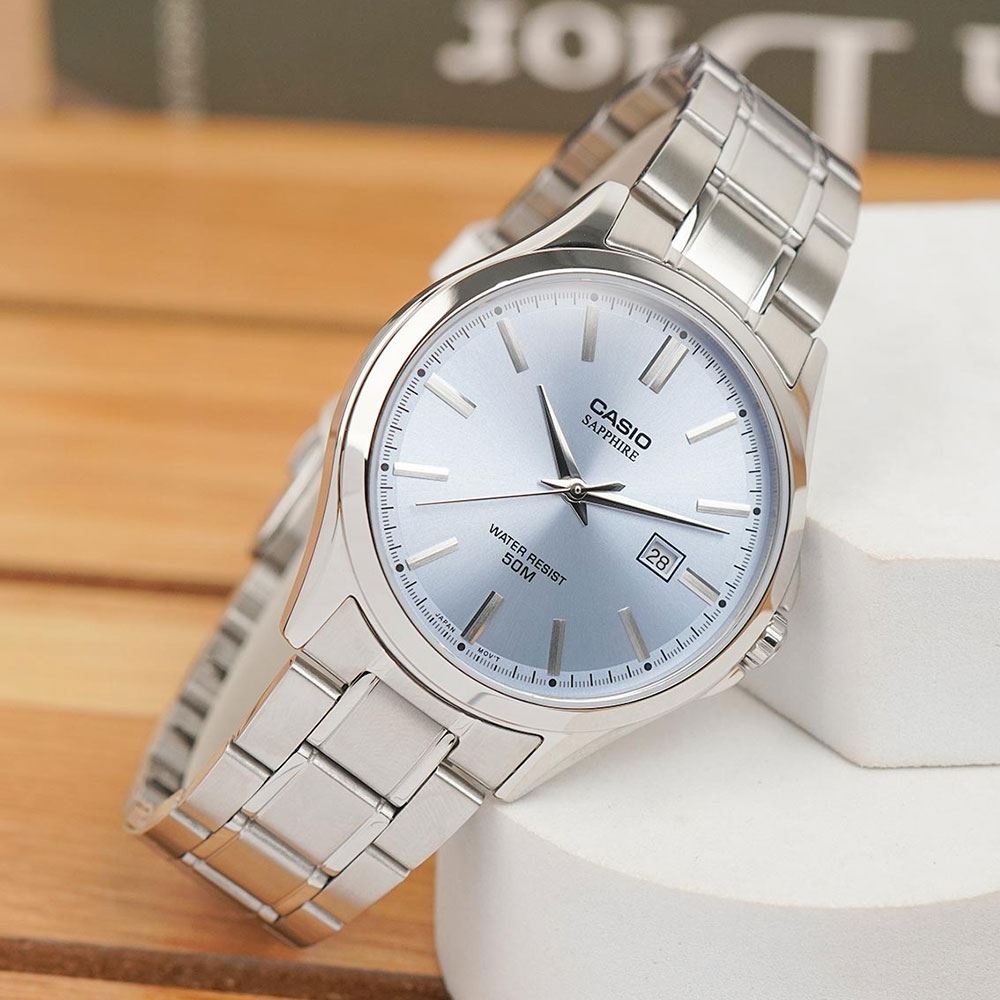 Đồng hồ Casio Timeless 41.3 mm Nam MTS-115D-2A2VDF Màu Bạc