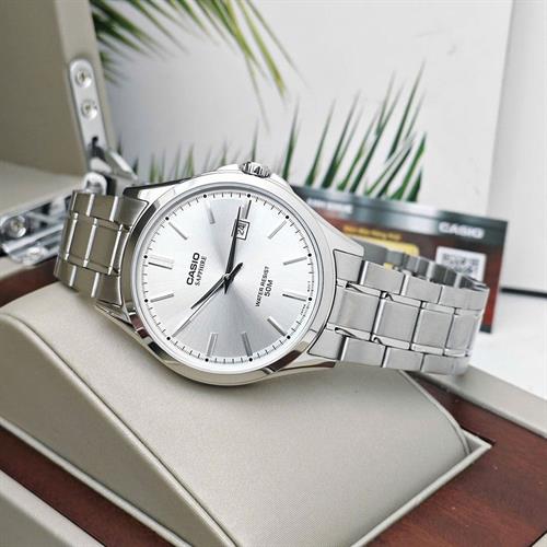 Đồng hồ Casio 41.3 mm Nam MTS-115D-7AVDF Màu Bạc