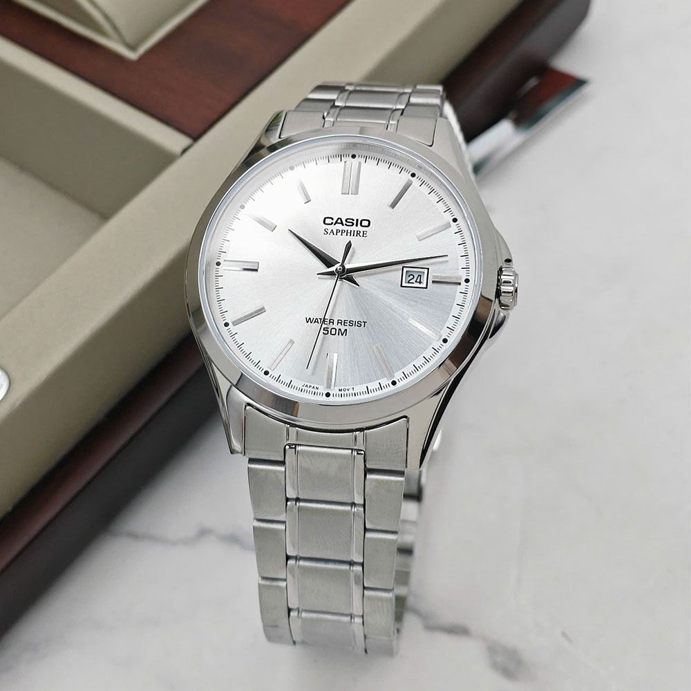 Đồng hồ Casio Timeless 41.3 mm Nam MTS-115D-7AVDF Màu Bạc