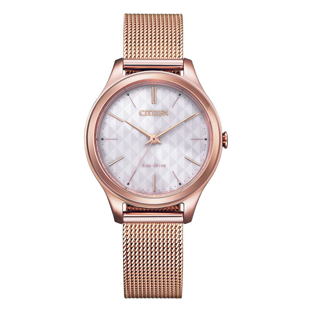 Đồng hồ Citizen 32 mm Nữ EM0508-80A Màu Vàng Hồng