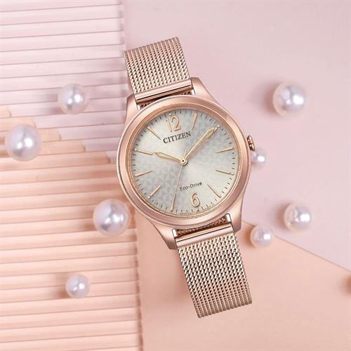 Đồng hồ Citizen 32 mm Nữ EM0508-80X Màu Vàng Hồng