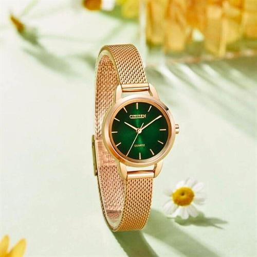 Đồng hồ Citizen 26 mm Nữ EQ3003-50W Màu Vàng