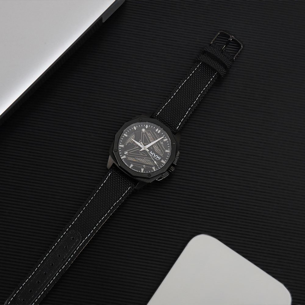 Đồng hồ MVW 42 mm Nam MLA096-02 Màu Đen