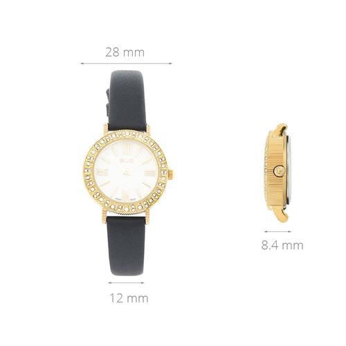 Đồng hồ Elio 28 mm Nữ EL179-02 Màu Đen