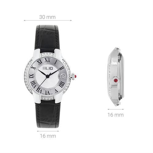 Đồng hồ Elio 30 mm Nữ EL185-01 Màu Đen