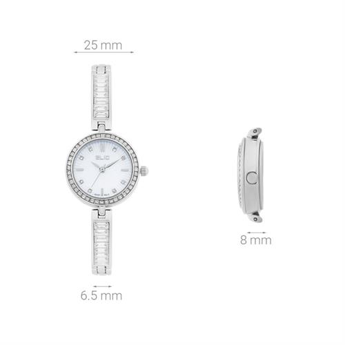 Đồng hồ Elio 25 mm Nữ ES252-01 Màu Bạc