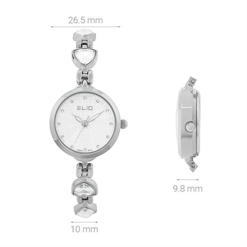 Đồng hồ Elio 26.5 mm Nữ ES260-01 Màu Bạc