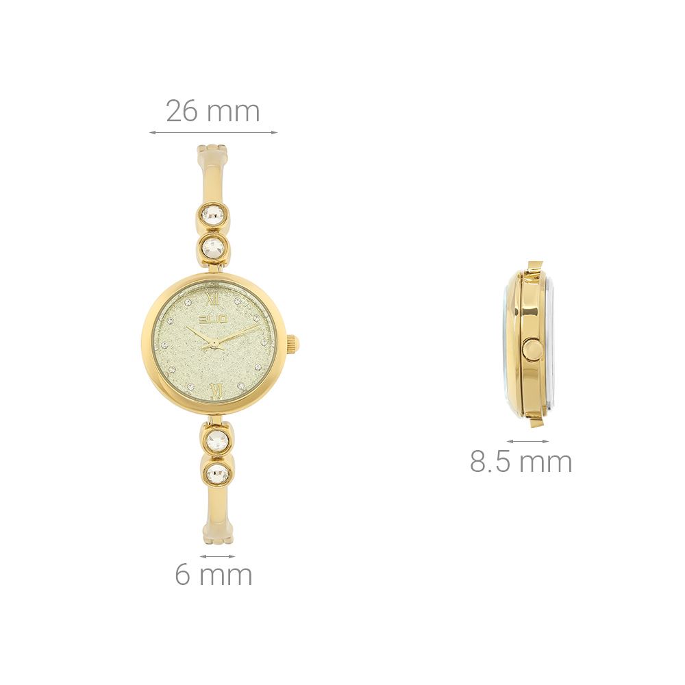 Đồng hồ Elio 26 mm Nữ ES259-02 Màu Vàng