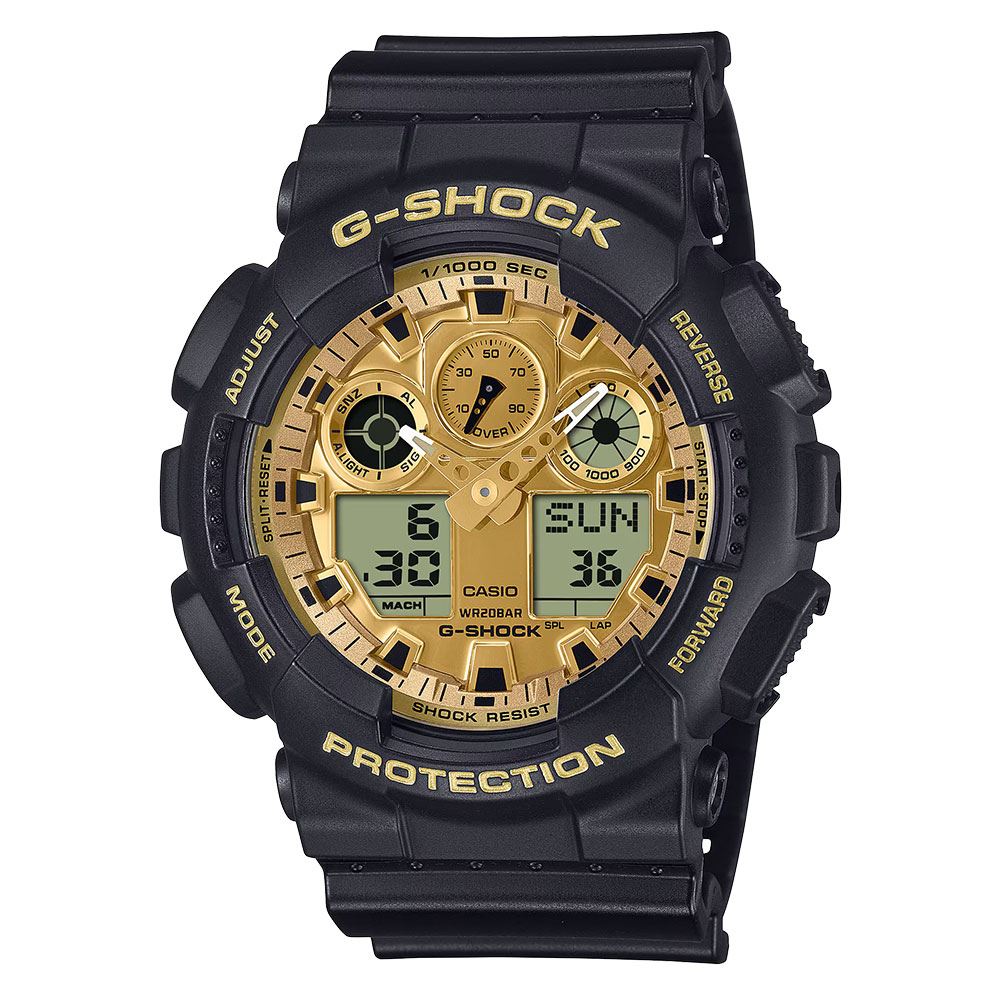 Đồng hồ G-Shock 51.2 mm Nam GA-100GGB-1A9DR Màu Đen