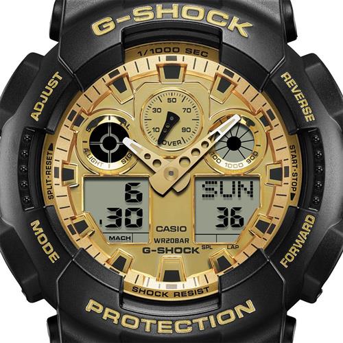 Đồng hồ G-Shock 51.2 mm Nam GA-100GGB-1A9DR Màu Đen