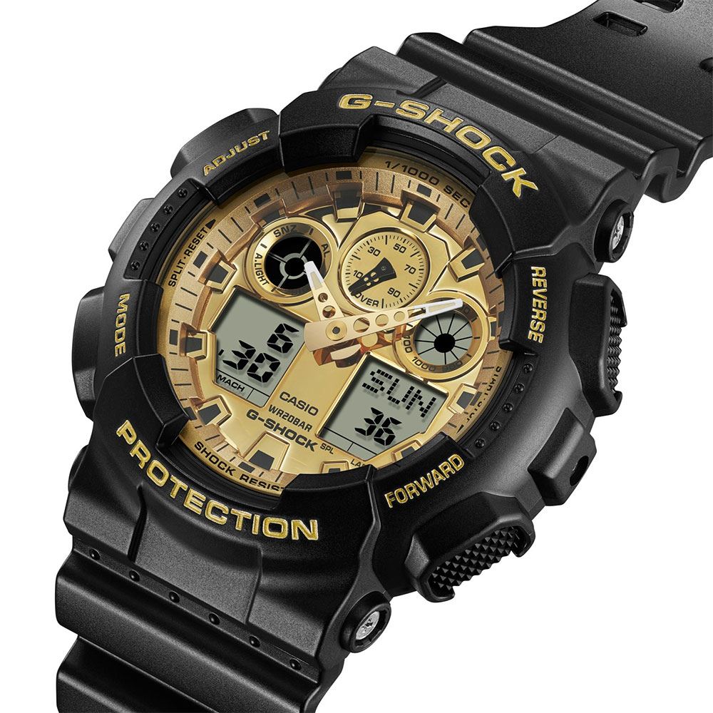 Đồng hồ G-Shock 51.2 mm Nam GA-100GGB-1A9DR Màu Đen