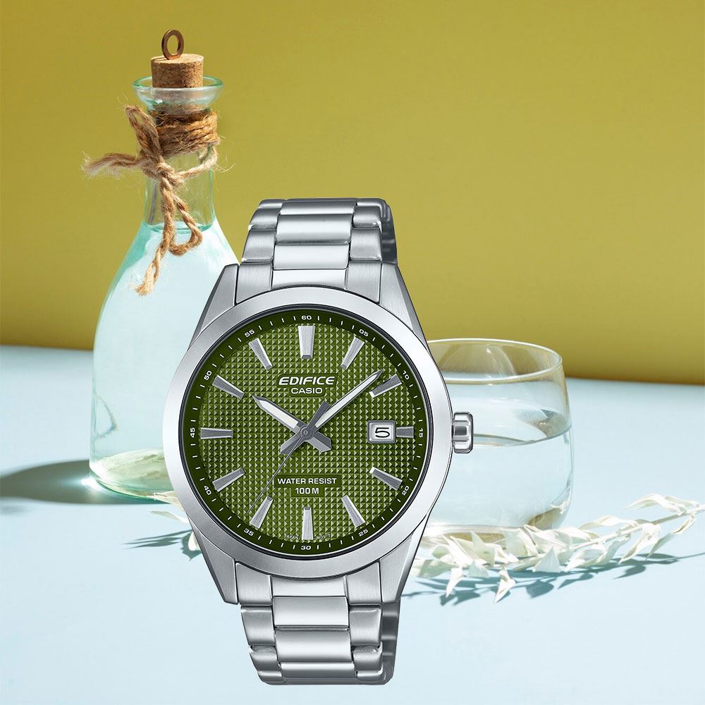 Đồng hồ Edifice Casio 40 mm Nam EFV-160D-3AVDF Màu Bạc