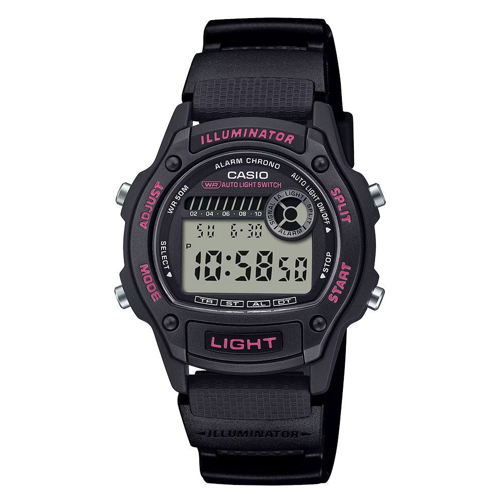Đồng hồ Casio Timeless 36.6 mm Unisex W-220H-1A2VDF Màu Đen