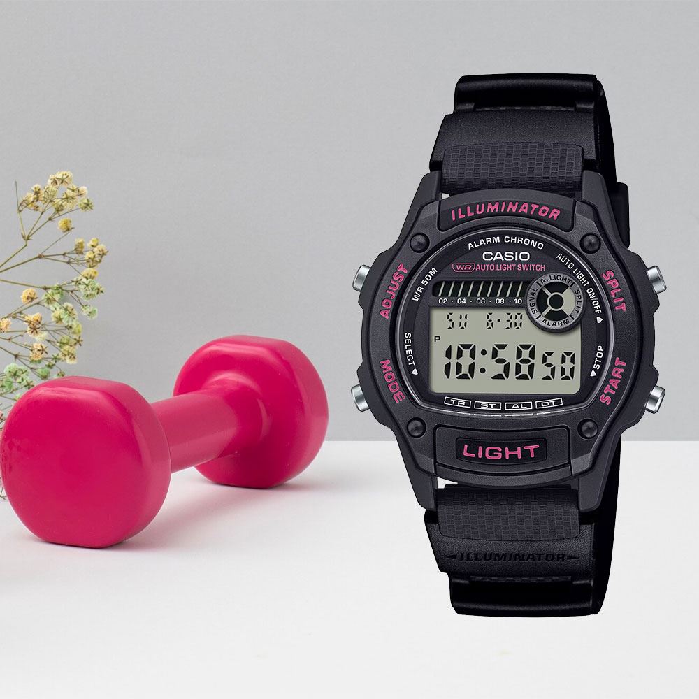 Đồng hồ Casio Timeless 36.6 mm Unisex W-220H-1A2VDF Màu Đen