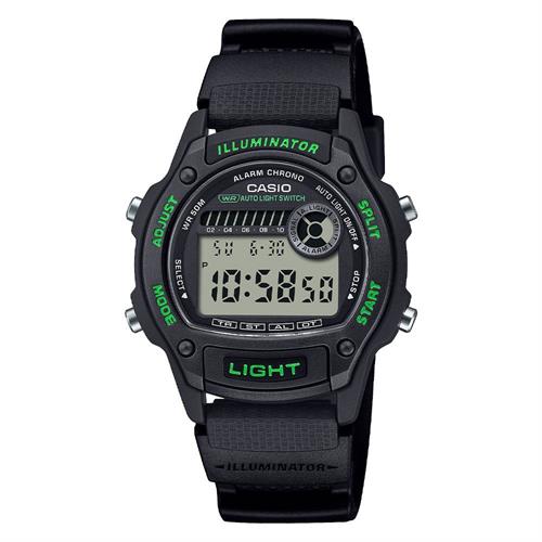 Đồng hồ Casio 36.6 mm Unisex W-220H-1A3VDF Màu Đen