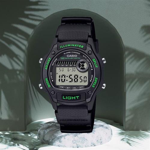 Đồng hồ Casio 36.6 mm Unisex W-220H-1A3VDF Màu Đen