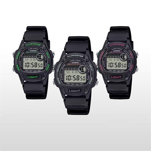 Đồng hồ Casio 36.6 mm Unisex W-220H-1A3VDF Màu Đen