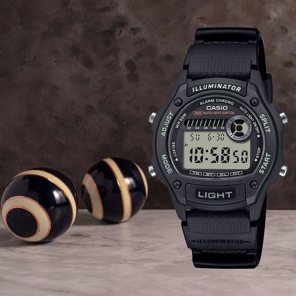 Đồng hồ Casio Timeless 36.6 mm Unisex W-220H-1AVDF Màu Đen