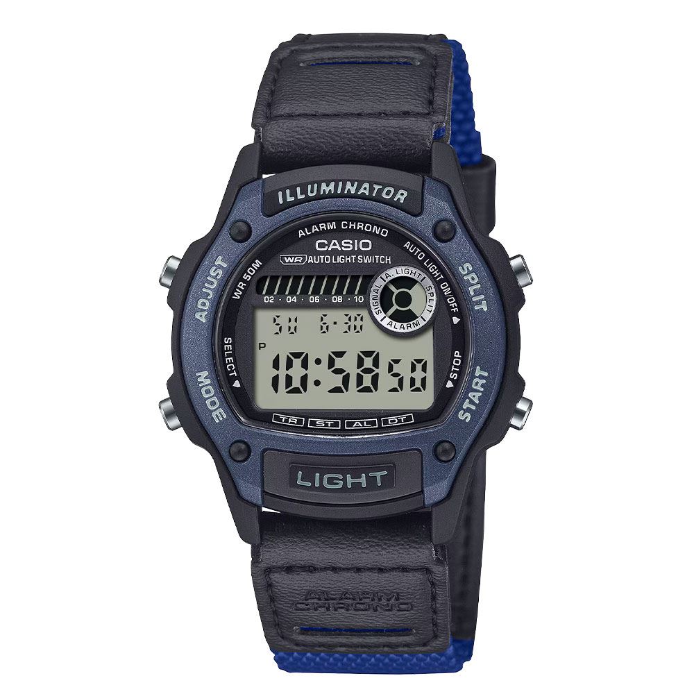 Đồng hồ Casio Timeless 36.6 mm Unisex W-220HF-2AVDF Màu Đen