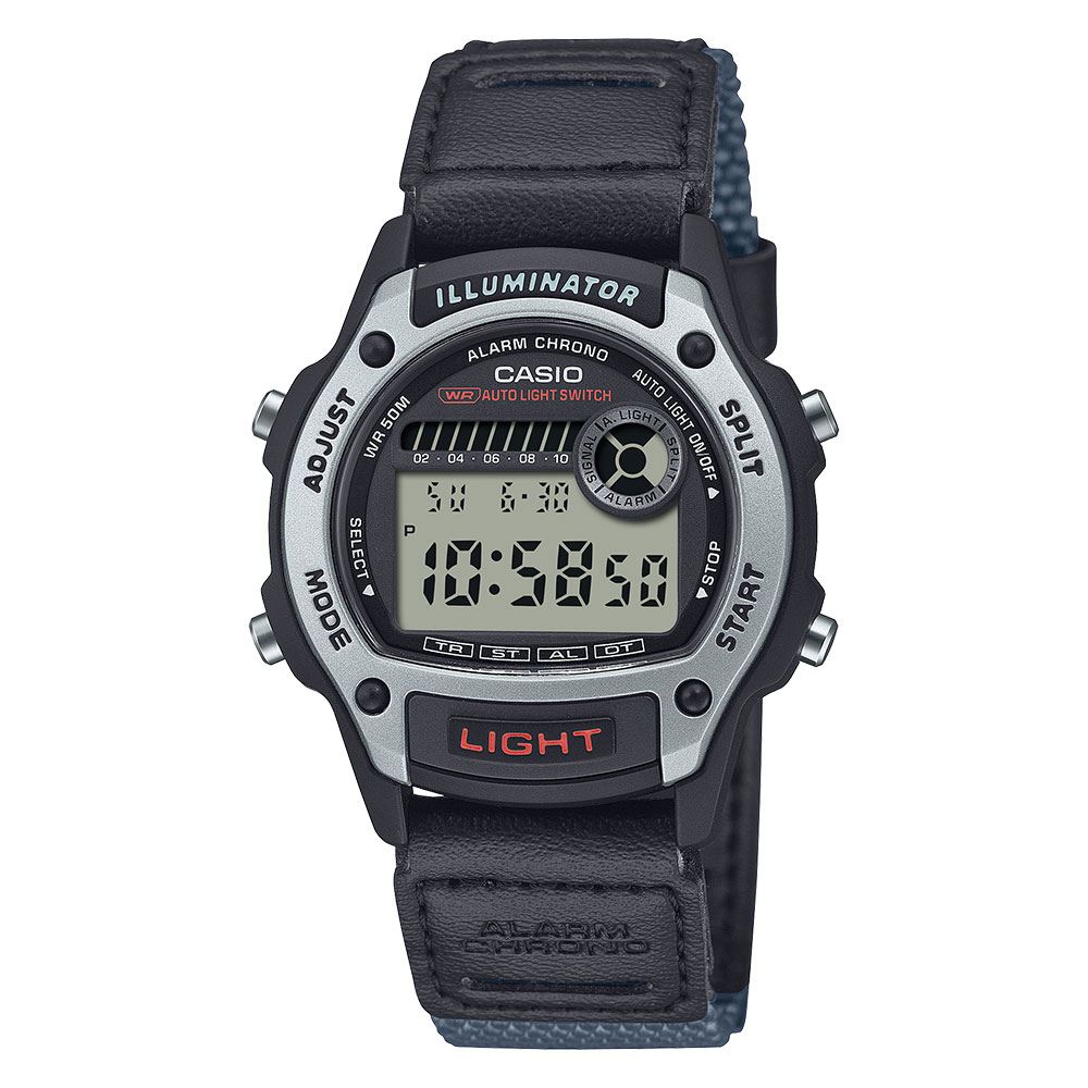 Đồng hồ Casio 36.6 mm Unisex W-220HF-8AVDF Màu Đen
