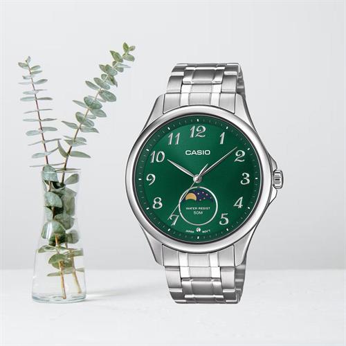 Đồng hồ Casio 42.5 mm Nam MTP-M110D-3AVDF Màu Bạc