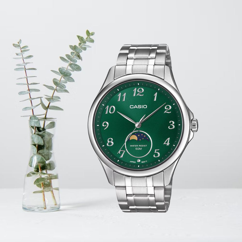 Đồng hồ Casio Timeless 42.5 mm Nam MTP-M110D-3AVDF Màu Bạc