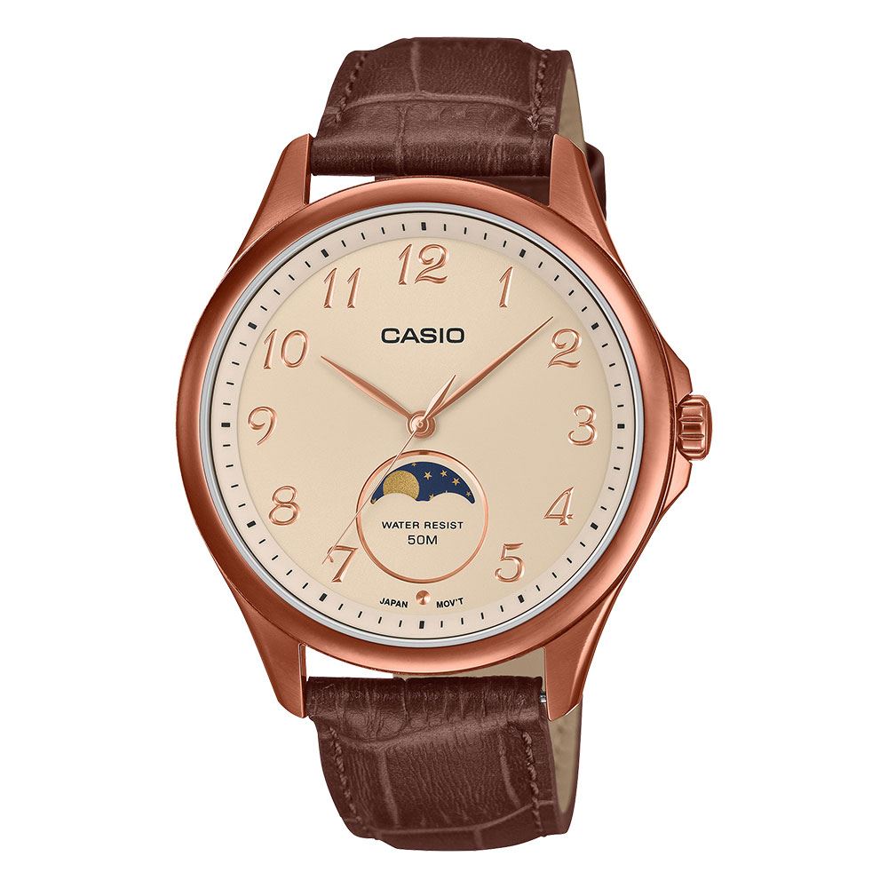 Đồng hồ Casio Timeless 42.5 mm Nam MTP-M110RL-5AVDF Màu Nâu