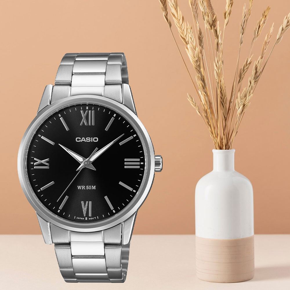 Đồng hồ Casio Timeless 40 mm Nam MTP-1303DD-1AVDF Màu Bạc