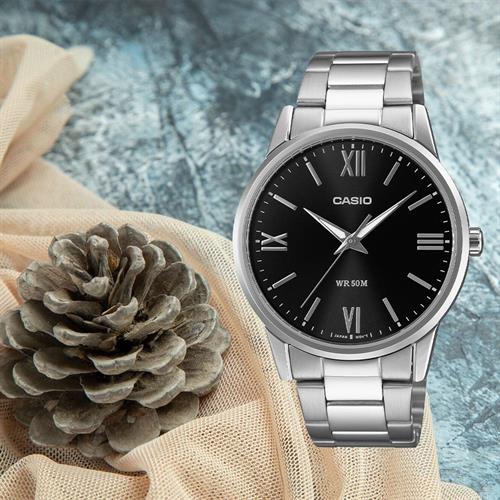 Đồng hồ Casio 40 mm Nam MTP-1303DD-1AVDF Màu Bạc