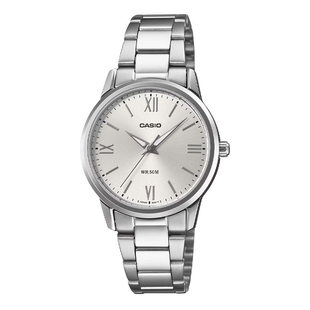 Đồng hồ Casio Timeless 30.5 mm Nữ LTP-1303DD-7AVDF Màu Bạc